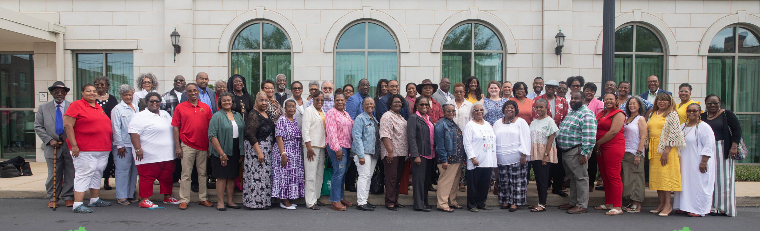 Group photo of community associates at 2023 Retreat in June.