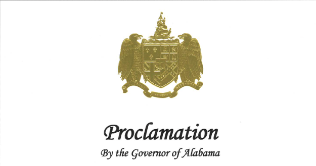 Proclamation by the Governor of Alabama