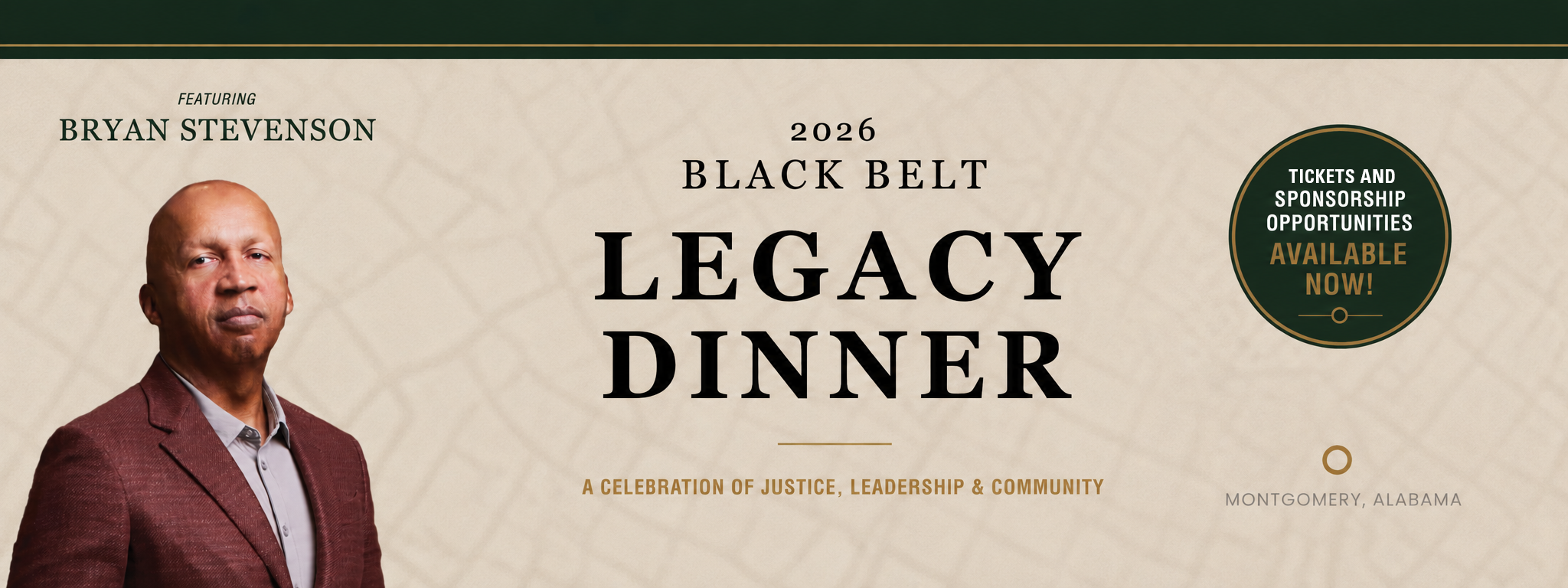 2026 Black Belt Legacy Dinner Featuring Bryan Stevenson